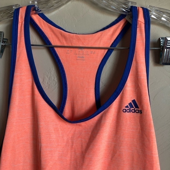 Adidas Climalite Neon Orange Tank Top - Picture 2 of 7